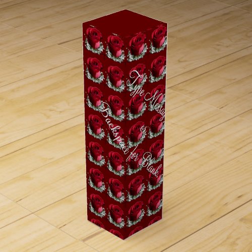 Red Rose Wine Box Personalized Romantic Rose Box