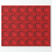 Red Rose Wrapping Paper | Zazzle