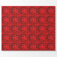 Red Rose Wrapping Paper, Zazzle