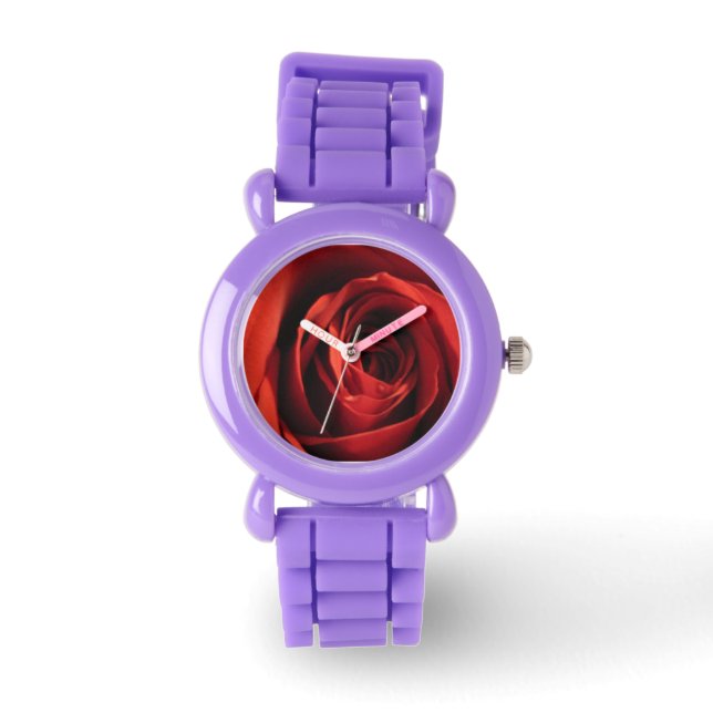 Red Rose Wrist Watch (Front)