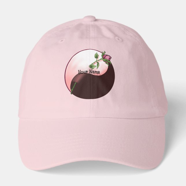 Red Rose yin yang Hat (Front)