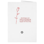 Red Rosebud Love Card (Back)