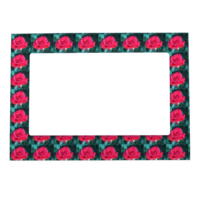 Red Rosebuds Magnetic Frame (Front)