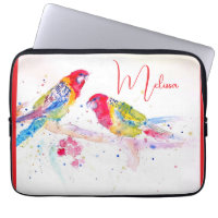 Red Rosella Parrot Watercolour Painting Notebook