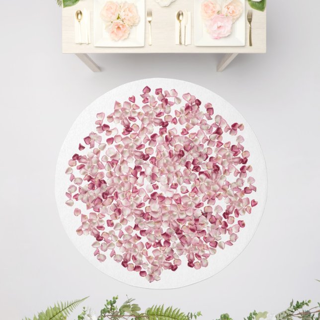 Red rosepetals outdoor rug (Creator Uploaded)