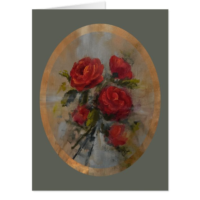 Red Roses 18 X 24 Card (Front)