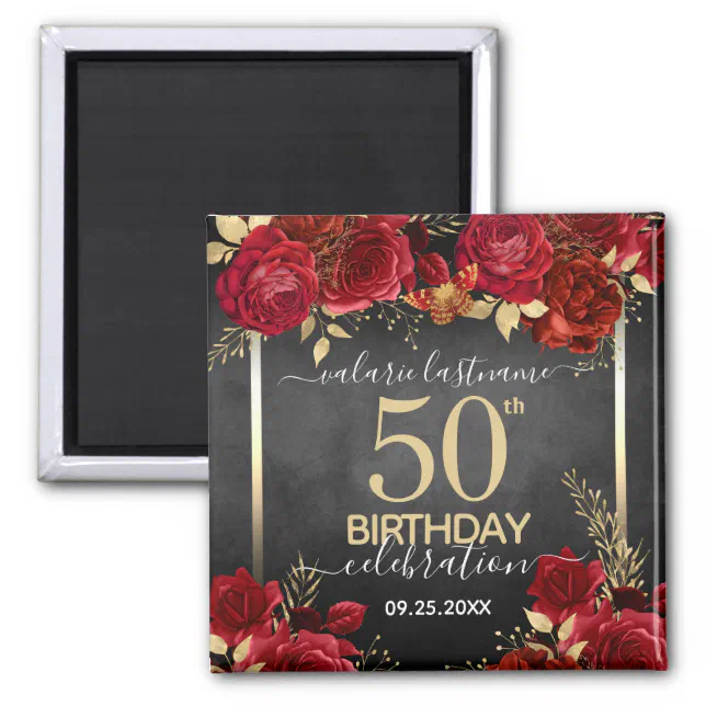 50 Red Birthday Roses