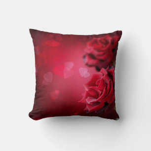 Red Roses Accent Bedroom or Livingroom Pillow
