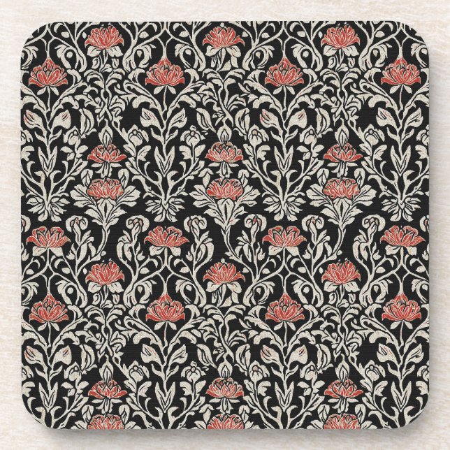 Red Roses Beverage Coaster (Front)