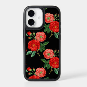 Red Roses, Black Background, iPhone 17 Case