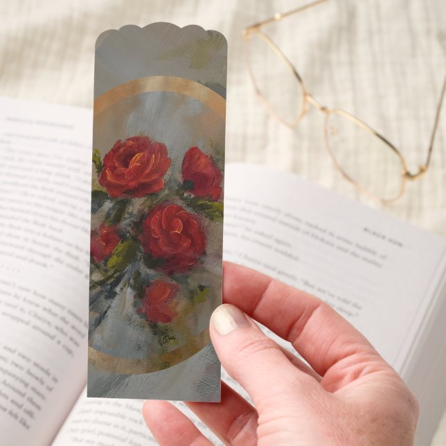 Red Roses Bookmarks (Hand)