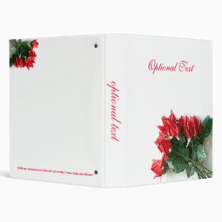 Red Roses Bouquet Customizable Binder
