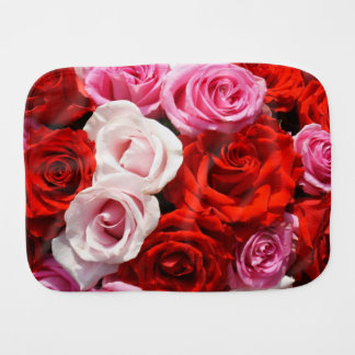 Red Roses Burp Cloth