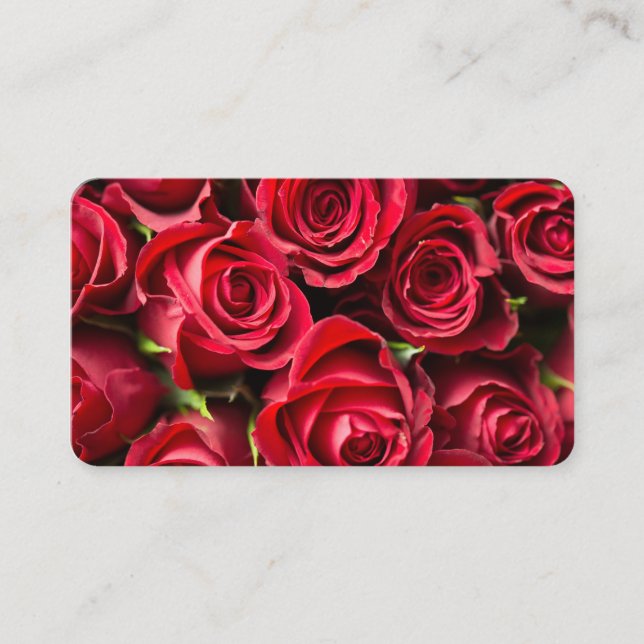 Red Roses Business Card (Front)