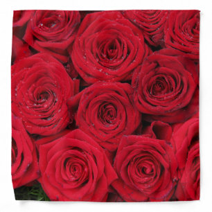 Red roses by Therosegarden Bandana