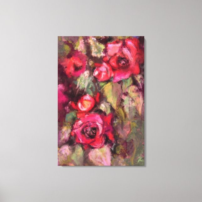 Red Roses Canvas Print (Front)
