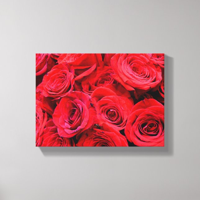 Red Roses Canvas Print (Front)