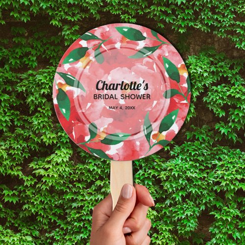 Red Roses Collage  Hand Fan