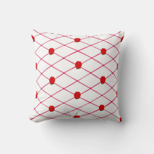 Red Roses Criss Cross Quilt Pattern Pillows