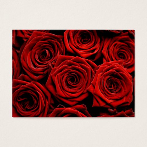 Red Roses Direction Cards Business Card Template
