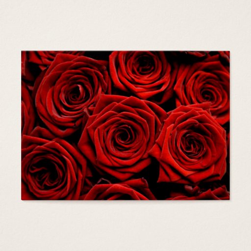 Customizable Red Roses Direction Cards Business Card Template