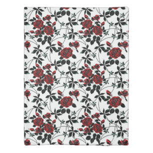 Red roses . duvet cover