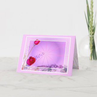 Red roses Easter Card