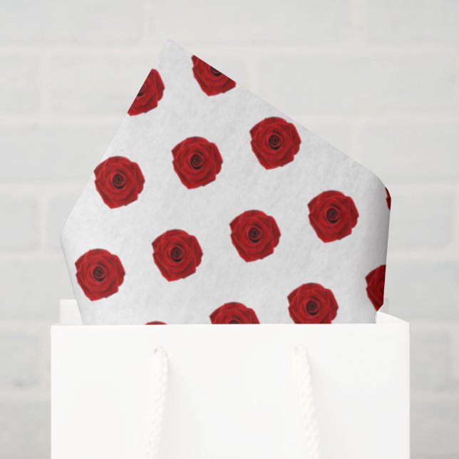 Red Roses Equestrian Horse Show Elegance Tissue Paper (Gift Bag)
