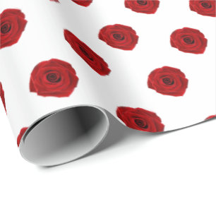 Red Roses Equestrian Horse Show Elegance Wrapping Paper