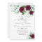 Red Roses Eucalyptus Printed or Digital Wedding