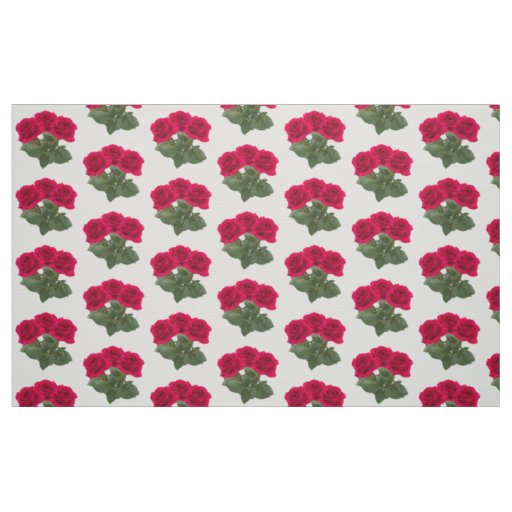 Red roses fabric