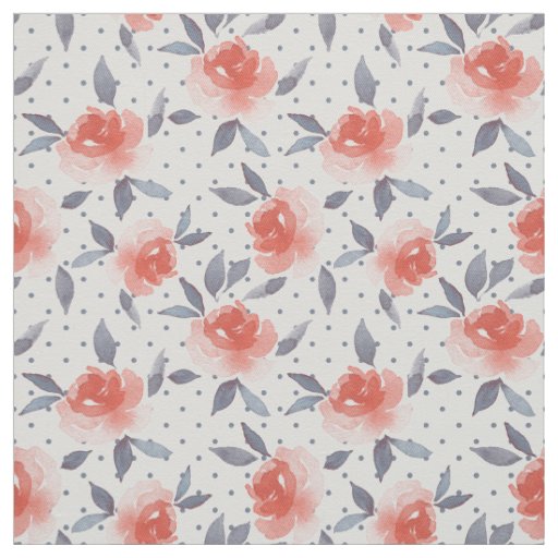 Red roses fabric
