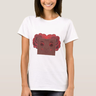 Red roses face. T-Shirt