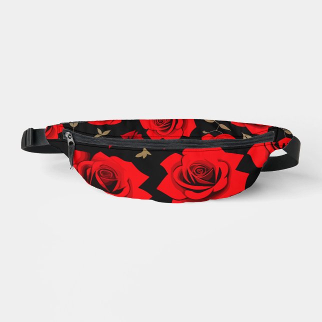 Red roses fanny pack (Front)