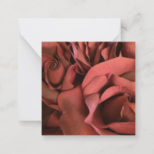 red roses Flat Note Card