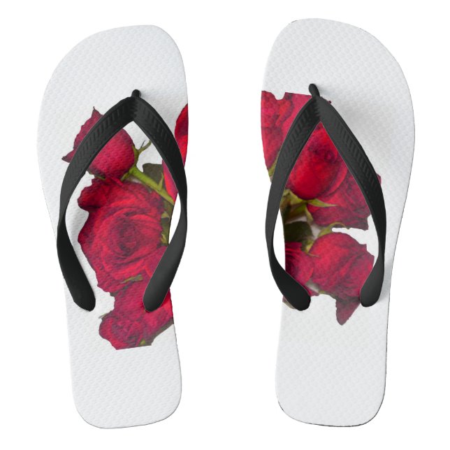 Red Roses Flip Flop (Footbed)
