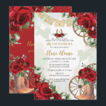 Red Roses Floral Charro Boots Sweet 16 Quinceañera Invitation<br><div class="desc">Personalize this vibrant red floral Quinceañera / Sweet 16 birthday invitation easily and quickly. Simply click the customize it further button to edit the texts, change fonts and fonts colors. Featuring bright red roses, floral adorned cowboy boots and wild west elements. Matching items available in store. (c) Somerset Fine Paperie...</div>