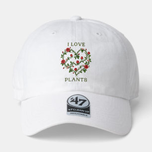 Red Roses Floral Design – Romantic Botanical Flowe 47 Brand Hat