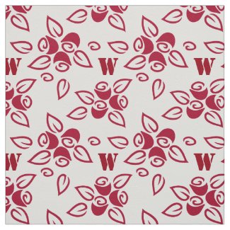 Red Roses Floral Pattern Elegant Chic Personalized