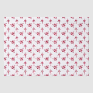 Red Roses Floral Pattern Tissue Paper