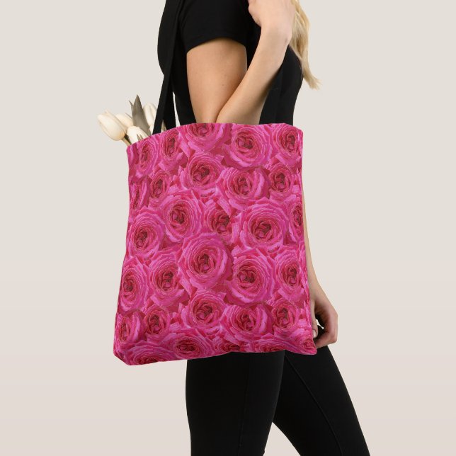 Red roses, flowers, red, love tote bag (Close Up)
