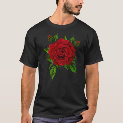 Red Roses for Men Women and Youth  T_Shirt