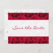 Red Roses Galore Save the Date Card (Front/Back)