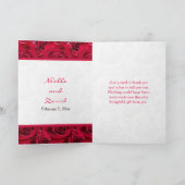 Red Roses Galore Thank You Card (Inside)
