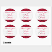 Red Roses Galore Wedding Favor Sticker (Sheet)