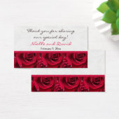 Red Roses Galore Wedding Favor Tag (Desk)