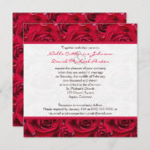 Red Roses Galore Wedding Invitation (Front/Back)