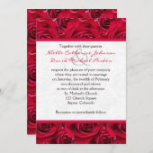 Red Roses Galore Wedding Invitation (Front/Back)