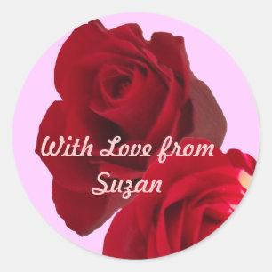Red Roses Gift Sticker