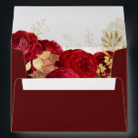 Red Roses & Gold Leaf Elegant All Occasions  Envelope<br><div class="desc">Red Roses & Gold Leaf Elegant All Occasions envelope

See matching collection in Niche and Nest Store</div>